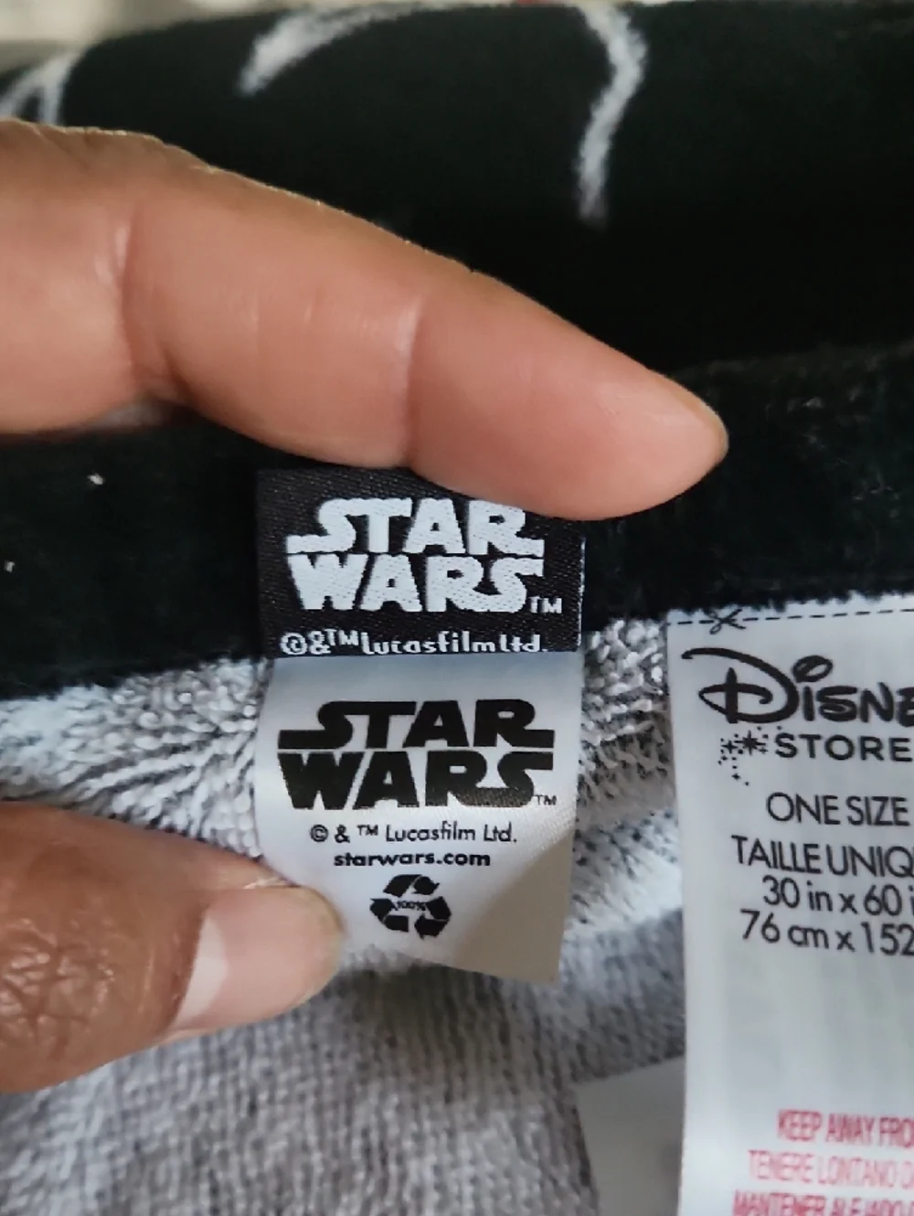 Disney Star Wars Red Black Blue Graphic Bath Towel